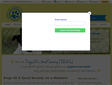 Tablet Screenshot of dogsofagoodsociety.org